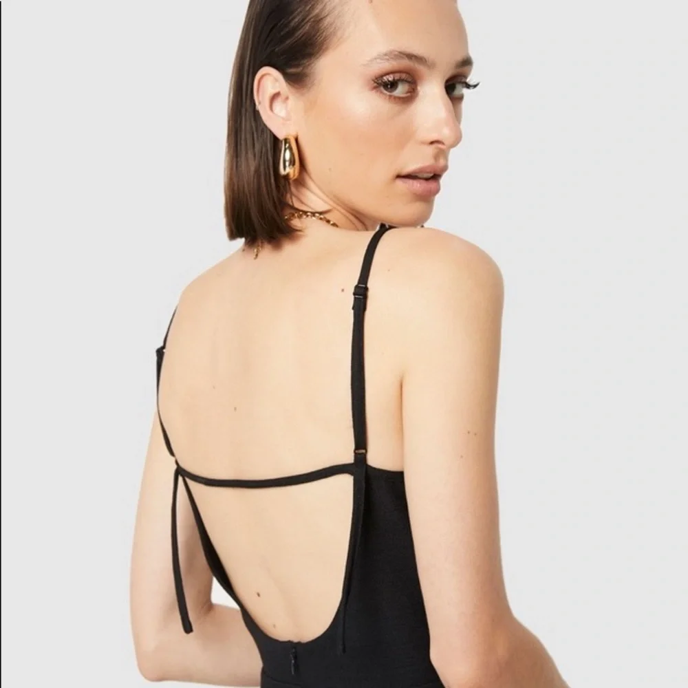 Anthropologie black, midi, strapless dress - Picture 3 of 13